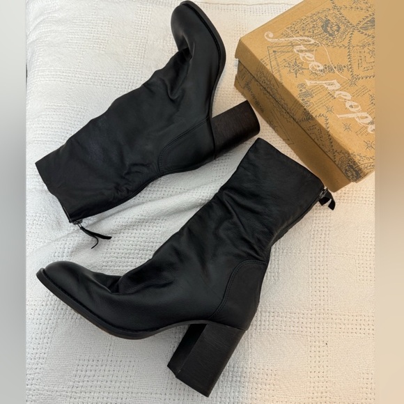 BRAND NEW FREE PEOPLE Elle Block Heel Boot Sz 40 - Picture 2 of 4